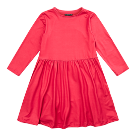 ALMA LS BABYDOLL DRESS (KIDS) RED